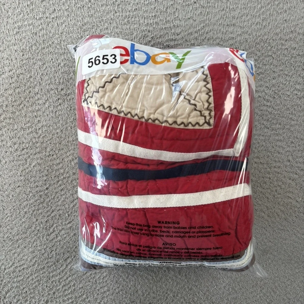 Set of 2 Pottery Barn Kids Junior Varsity Sports Quilted Euro Shams